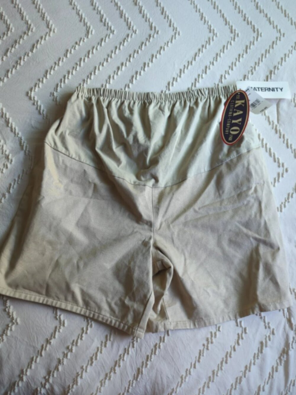 Vintage 90s Mervyn's California Maternity Shorts NWT in Khaki Size Large